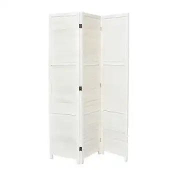 Tesco Living and Home Solid Wood Folding Room Divider Privacy Screen for Home - 3 Panels offer