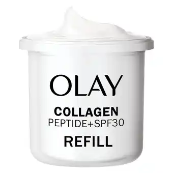 Tesco Olay Collagen Peptide SPF30 Day Cream Pop Refill 50ml offer