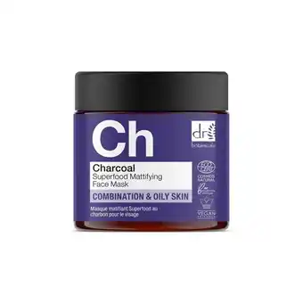 Tesco Dr Botanicals Charcoal Superfood Mattifying Face Mask 60ml offer