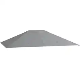 Tesco Outsunny 3m x 4m Gazebo Canopy Replacement Outdoor Roof Cover offer