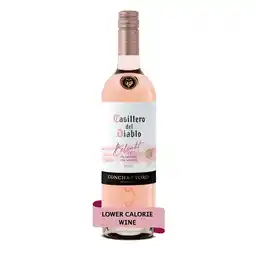 Tesco Casillero Del Diablo BeLight Rose 75cl offer