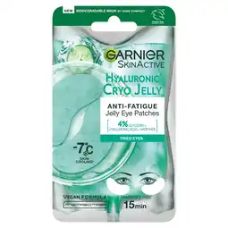 Tesco Garnier Skinactive Hyaluronic Cryo Jelly Eye Patches 5g offer