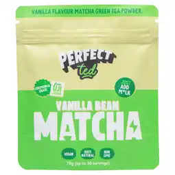 Tesco PerfectTed Matcha Powder Vanilla 75g offer