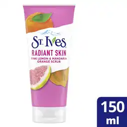 Tesco St. Ives Pink Lemon & Orange Face Scrub 150Ml offer