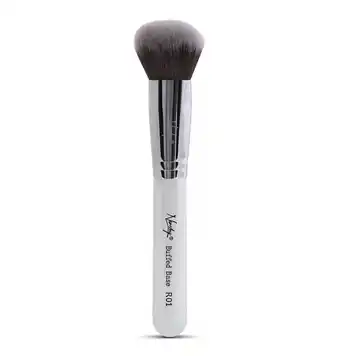 Tesco Nanshy Buffed Base Round Foundation Makeup Brush Black offer