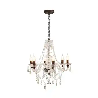 Tesco BHS Darlia 6 Light Pendant, Bronze offer