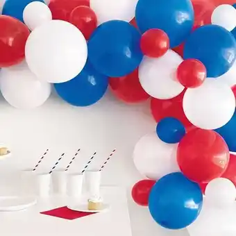 Tesco Blue White & Red Garland Balloon Arch Kit offer