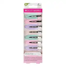 Tesco Brushworks No Crease Hair Clips (Pack of 8) offer