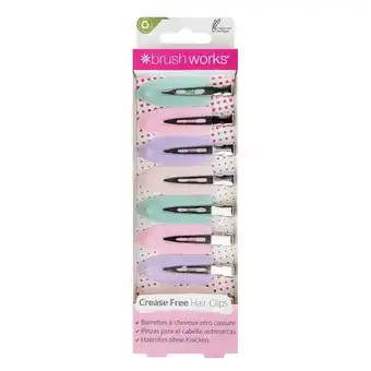 Tesco Brushworks No Crease Hair Clips (Pack of 8) offer