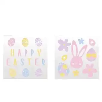 Tesco Assorted Easter Gel Window Stickers Sheet offer