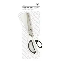 Tesco Xcut Pinking Shears, Black & White, 9.5 offer