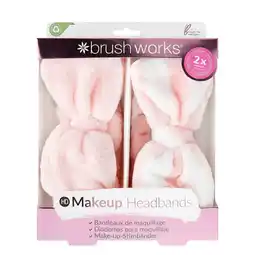 Tesco Brushworks Makeup Headbands - 2 Pack offer