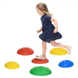 Tesco ZONEKIZ Balance River Stones w/ Non-Slip Mats for Ages 3-8 Years offer