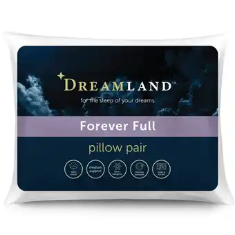 Tesco Dreamland Forever Full Bed Pillows - 2 Pack offer