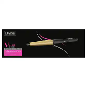 Tesco Tresemme Conical Curling Wand offer