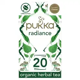 Tesco Pukka Radiance Organic Herbal Tea 20 Sachts 36G offer