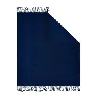 Tesco BHS Chenille Throw, Navy offer