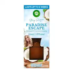 Tesco Air Wick Air Freshener Stacey Solomon Paradise Escape Essential Oils Reed Diffuser 80ml offer