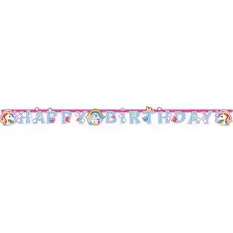 Tesco Unicorn Happy Birthday Letter Banner 179cm offer