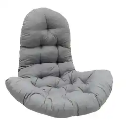 Tesco Living and Home Thick Hanging Egg Chair Cushion with High Back - Dark Grey offer