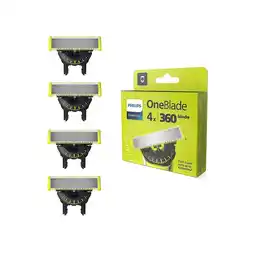 Tesco Philips Oneblade QP440/50 360 Replacement Blades 4Pk offer