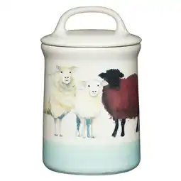 Tesco Apple Farm Sheep Coffee Canister Stoneware offer