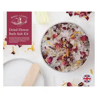 Tesco House of Crafts Dried Flower Bath Salt, Multicoloured, Single Craft Kit offer