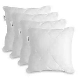 Tesco Silentnight Quilted Cushion Pads, 4 Pack, Extra Deep Filled Inserts with Zip Scatters offer