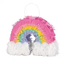 Tesco Rainbow Mini Pinata Decoration 16cm offer