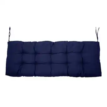 Tesco Living and Home Outdoor Waterproof Bench Seat Cushion, Navy Blue offer