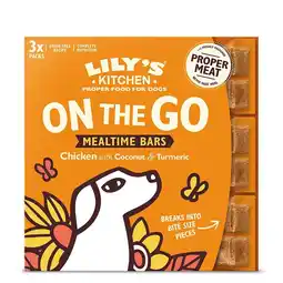 Tesco Lily's Kitchen On The Go Bar for Dogs Chicken MPK 3x40g (Pack of 12) offer