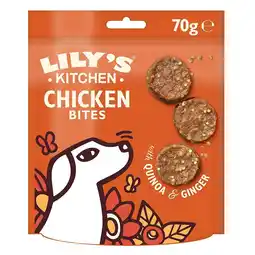 Tesco Lily's Kitchen Dog Chomp-away Chicken Bites 70g (Pack of 8) offer