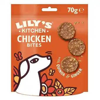 Tesco Lily's Kitchen Dog Chomp-away Chicken Bites 70g (Pack of 8) offer