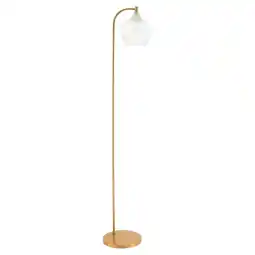 Tesco Living and Home Luxurious Floor Lamp with Frosted Glass Shade White offer