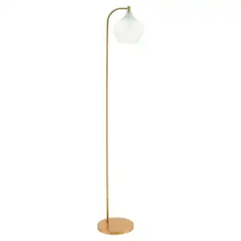 Tesco Living and Home Luxurious Floor Lamp with Frosted Glass Shade White offer