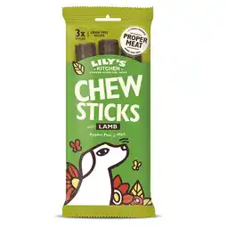 Tesco Lily's Kitchen Dog Chew Sticks With Lamb 120g (Pack of 10) offer