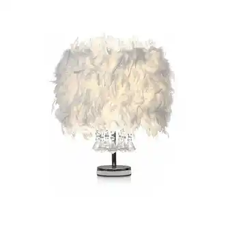 Tesco Living and Home Modern Feather Design Bedside Table Lamp offer