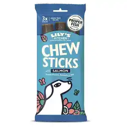 Tesco Lily's Kitchen Dog Chew Sticks With Salmon 120g (Pack of 10) offer