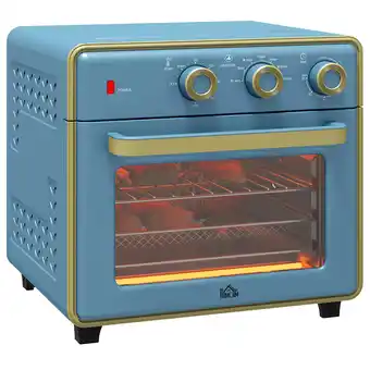 Tesco HOMCOM 20L Mini Oven with Adjustable Temperature Time Blue offer