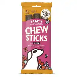 Tesco Lily's Kitchen Dog Chew Sticks With Beef 120g (Pack of 10) offer