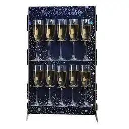 Tesco Pop The Bubbly Prosecco Drinks Wall Holder 60cm offer