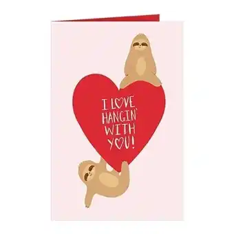 Tesco I Love Hanging With You Valentines Card with Envelope offer