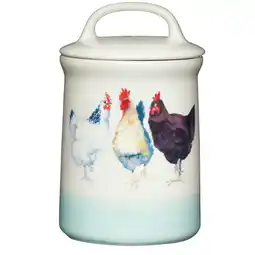 Tesco Apple Farm Hen Tea Canister Stoneware offer