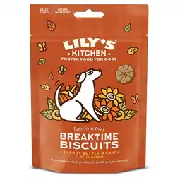 Tesco Lily's Kitchen Dog Treats Breaktime Biscuits 80g (Pack of 8) offer