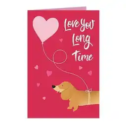 Tesco Love You Long Time Valentines Card with Envelope offer