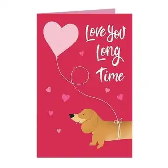 Tesco Love You Long Time Valentines Card with Envelope offer