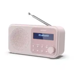 Tesco SHARP Tokyo Portable Digital Radio DAB/DAB+/FM - Pink offer