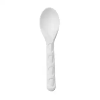 Tesco White Compostable Bagasse Spoons - Pack of 100 offer