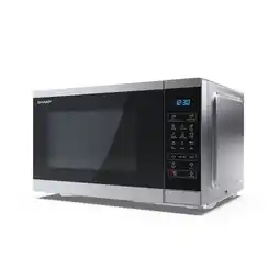 Tesco SHARP YC-MG252AU-S 25L 900W Microwave Oven, 1000W Grill - Silver offer