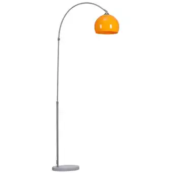 Tesco Living and Home Arched Floor Lamp with Marble Base - Orange offer